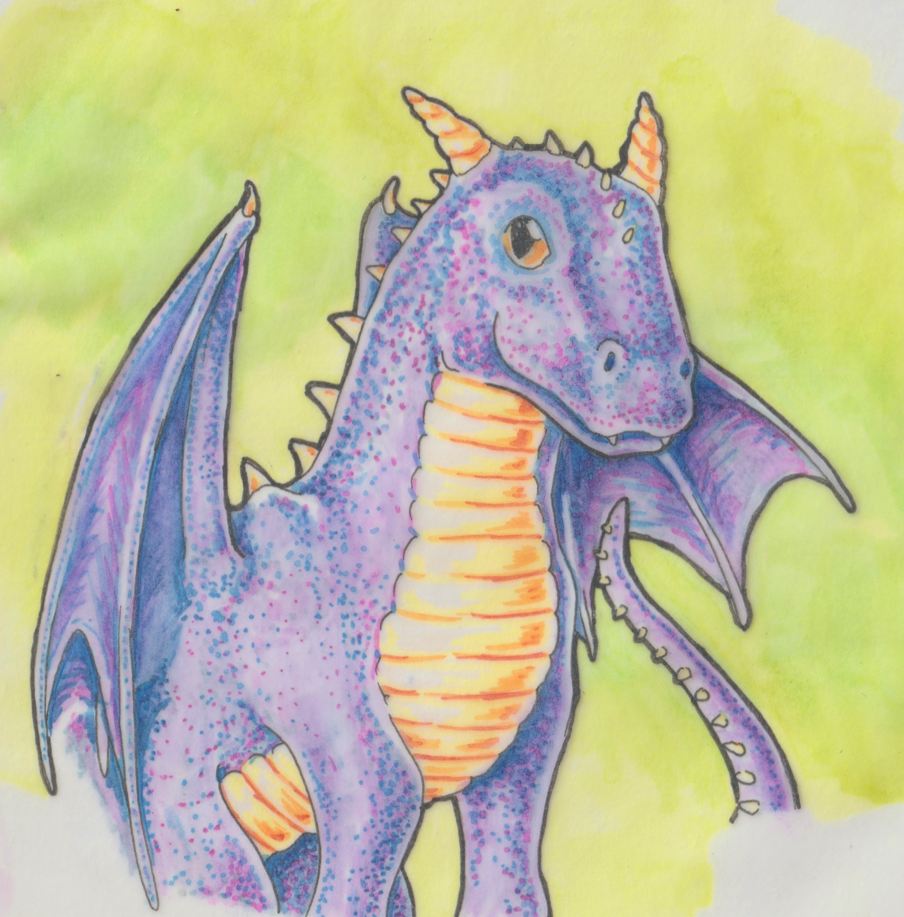 Purple Class Dragon Logo